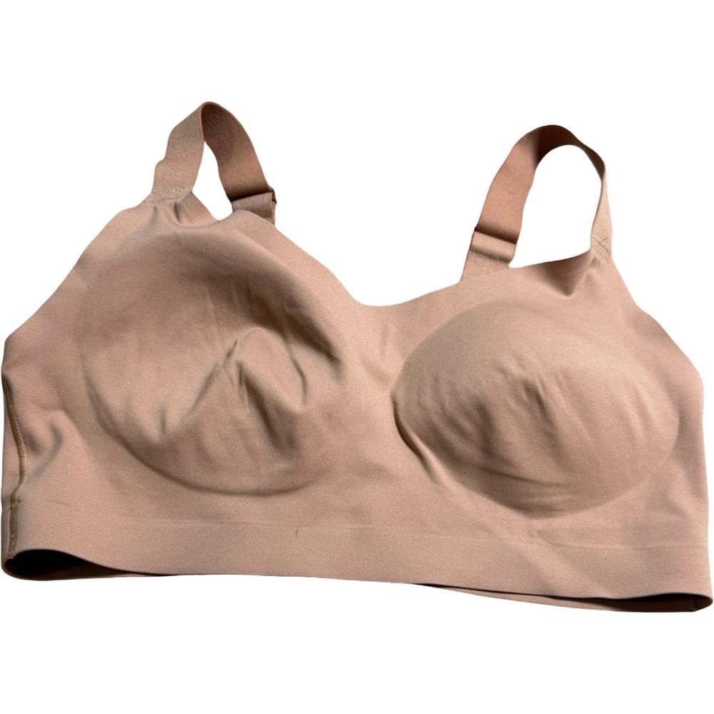 Duluth Trading Co Wireless Bra Womens S Tan Good Adjustable Straps 3237-111